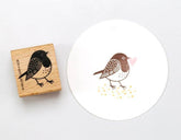 Stempel Rotkehlchen Perlenfischer